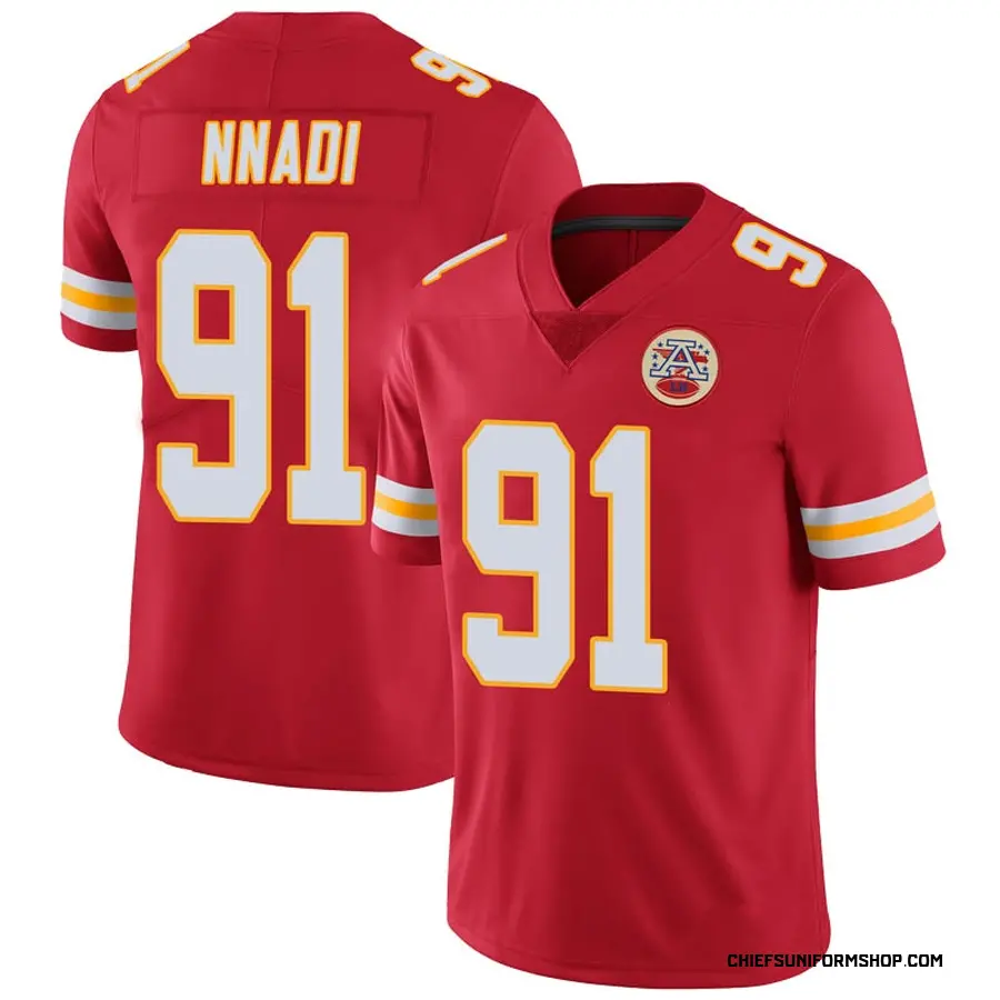 Nike Derrick Nnadi Kansas City Chiefs Youth Limited Red 100th Vapor Jersey