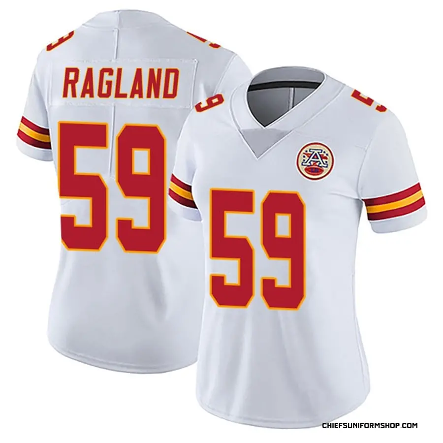 Nike Reggie Ragland Kansas City Chiefs Women's Limited White Vapor ...