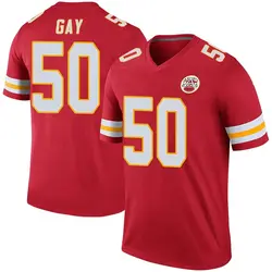 Willie Gay Jr Signed Kansas City Red Football Jersey (JSA)